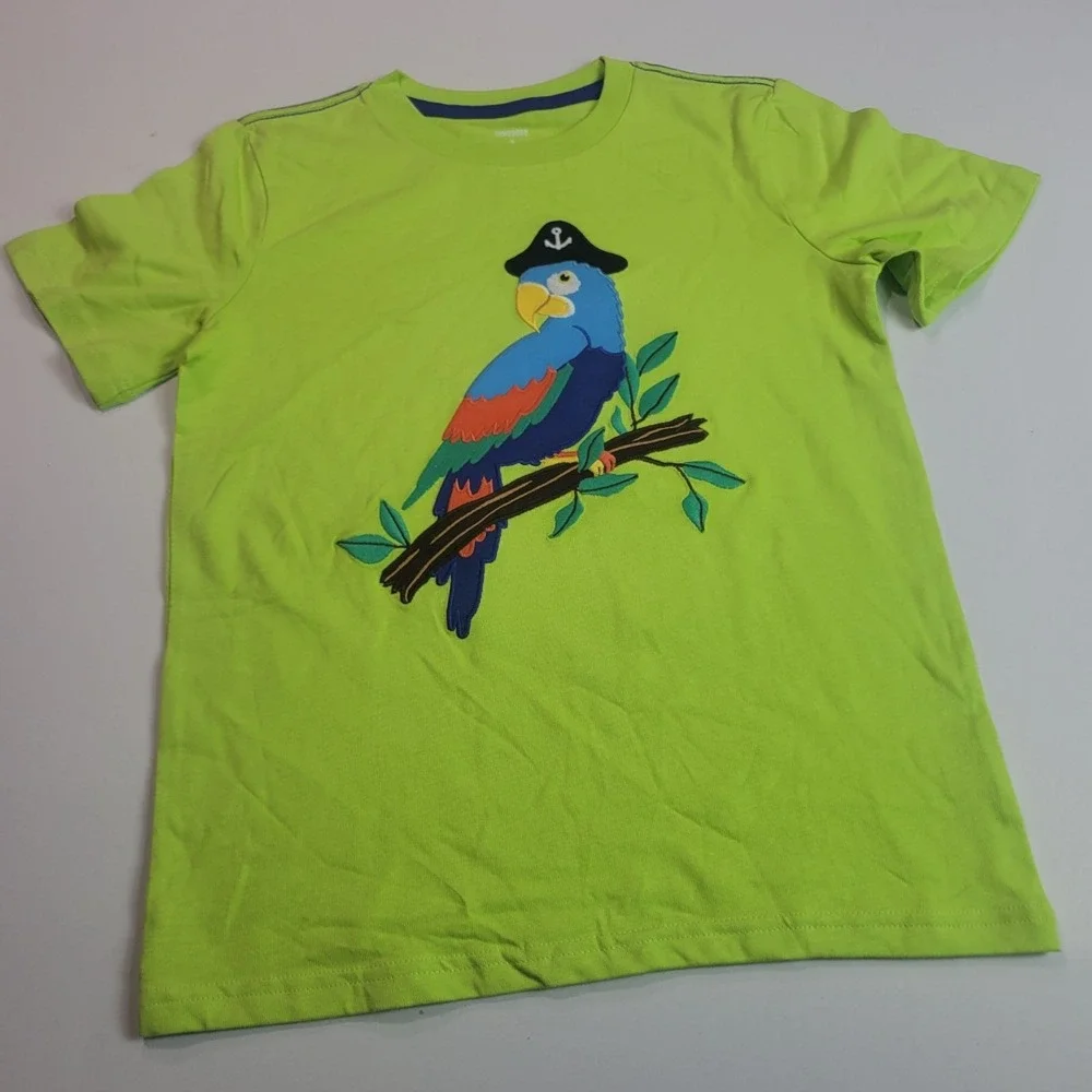 Gymboree Boys T-Shirts Size 8 Pirate & Patriotic Themes Cotton